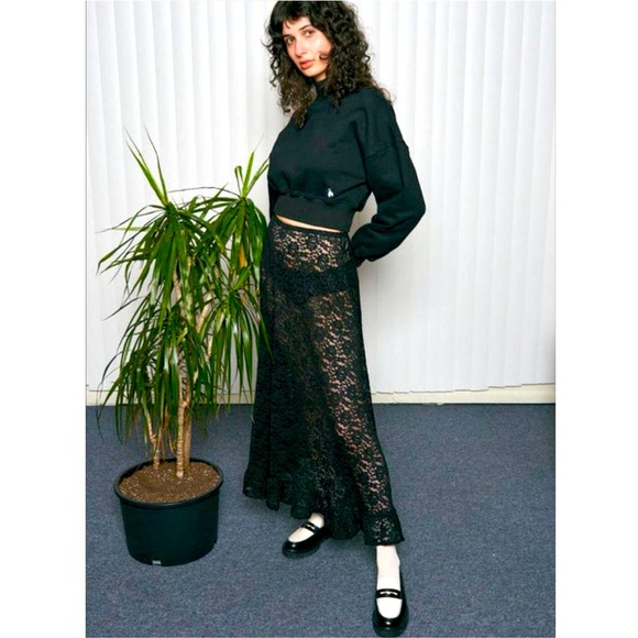 Fashion Brand Company Dresses & Skirts - Fashion Brand Company Black Rose Lace Maxi Skirt